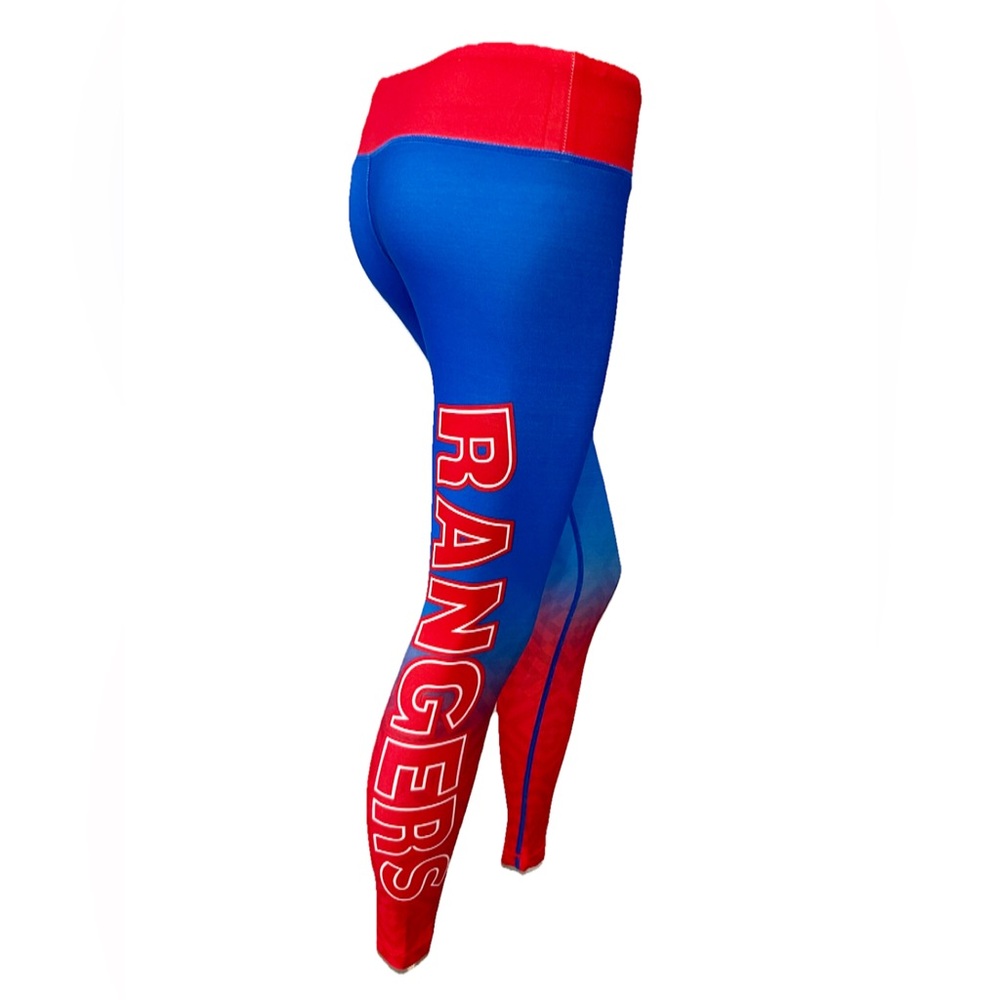 New York Rangers NHL Women’s Leggings Red Blue Ombre Size S NWT Official